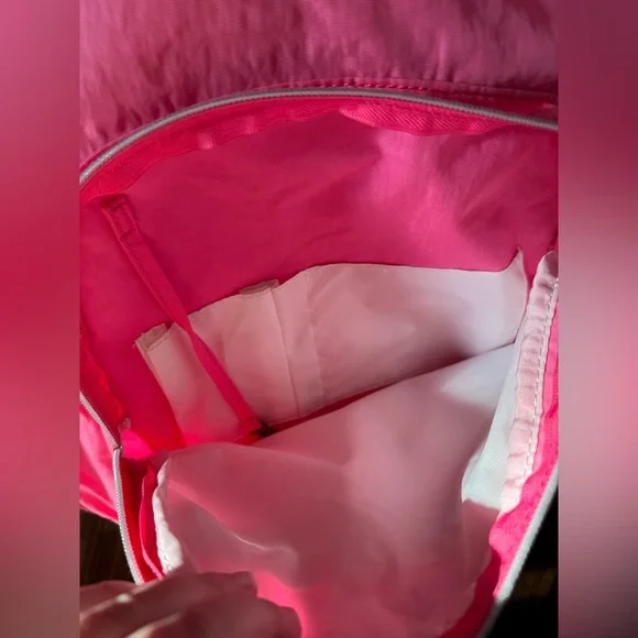 Kipling Seoul Extra Large 17" Laptop Backpack Zip Pockets 47cm Pink Sparkle - Picture 13 of 13